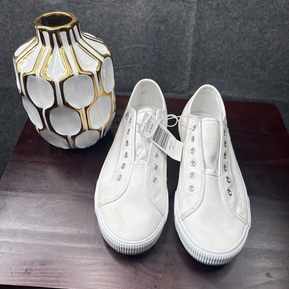HURLEY CHLOE WOMEN'S SIZE 10 SLIP-ON CANVAS NEW SHOES FASHION SNEAKERS WHITE